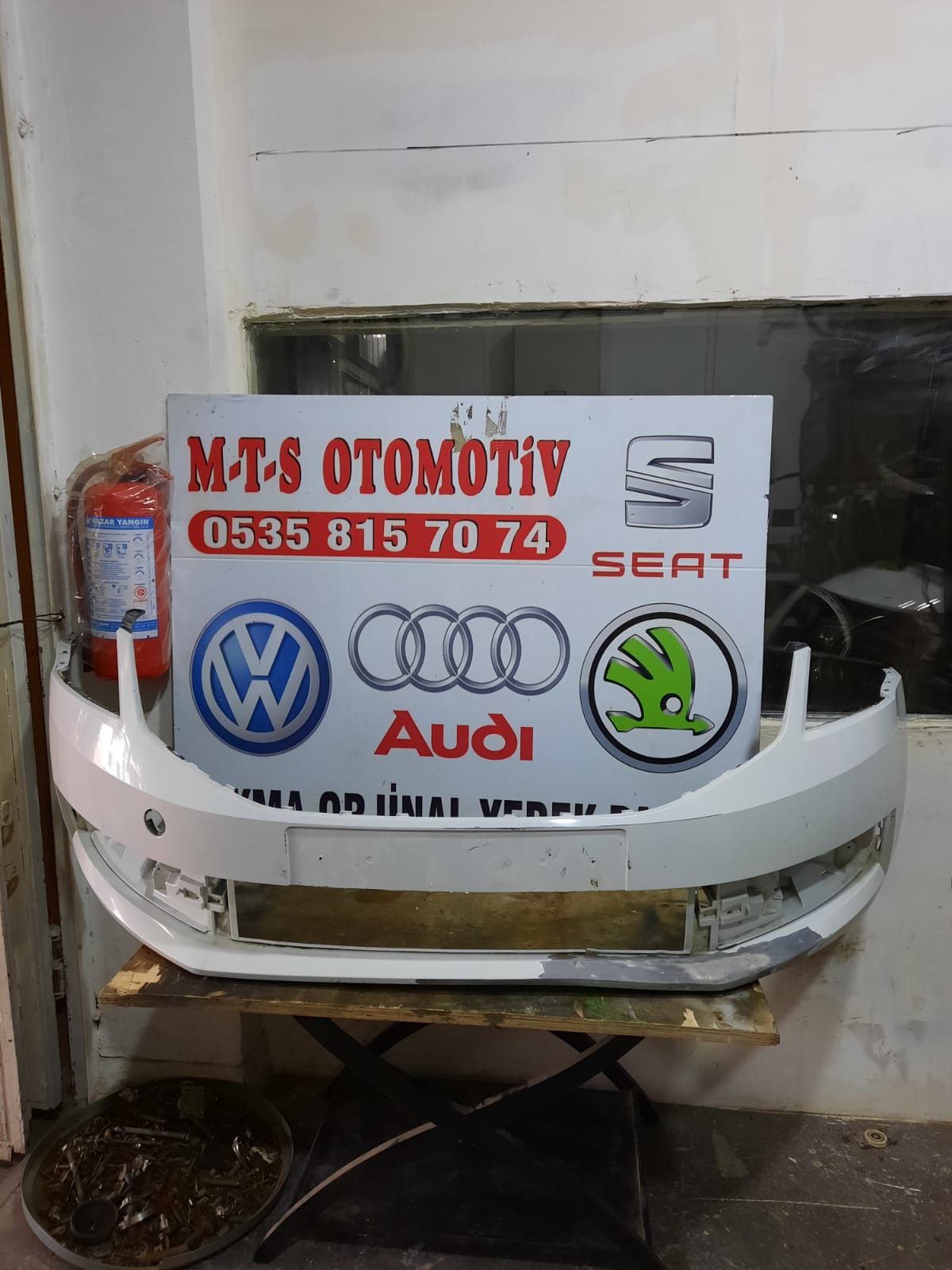2017-2020 skoda octavia far yıkamasız ön tampon